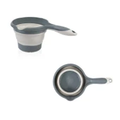 Babyjem Katlanır Bebek Banyo Küveti 5li Set Antrasit Renk thumbnail 5