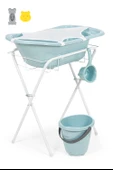 Babyjem Ayaklı Küvet Seti 7 Parça Turkuaz - 1