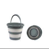 Babyjem Katlanır Bebek Banyo Küveti 5li Set Antrasit Renk thumbnail 4