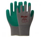 Beybi PL17 Polyester Örme Lateks Camcı İş Eldiveni 9 Beden - 12 Çift - 5