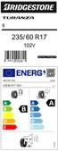 Bridgestone 235/60R17 102V Turanza 6 (4X4-Suv) Yaz Lastiği (Üretim Yılı:2024) thumbnail 4