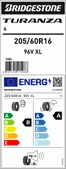 Bridgestone 205/60R16 96V Xl Turanza 6 Oto Yaz Lastiği (Üretim Yılı:2025) thumbnail 4