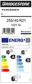 Bridgestone 255/40R21 102Y Xl Turanza 6 Oto Yaz Lastiği (Üretim Yılı:2025) thumbnail 4