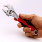 8 İnç 200 Mm 20 Cm Kurbağacık Mengene Metal Sabitleme İngiliz Anahtarı Kurbacık thumbnail 2