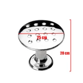 Noktalı Düğme Çekmece Dolap Dolabı Kulpu Kulbu Krom Metal Daire Kulpları (4 ADET) Mobilya Mutfak - 3