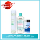 Watsons, Aseton + Micellar + Yuvarlak Makyaj Pamuğu, Seti thumbnail 1