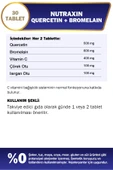 Nutraxin Quercetin + Bromelain 30 Tablet thumbnail 8