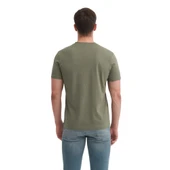 Erkek Slim Fit Bisiklet Yaka Pamuklu Düz Tişört thumbnail 7