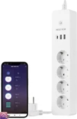 Neutron NTL-SW07 Akıllı Wi-Fi Destekli 4'lü  Akım Korumalı Priz 2 USB Uzatma Kablosu - 1