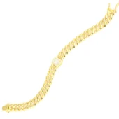 925 Ayar Gümüş Sade Baget Taşlı Gurmet Zincir thumbnail 2