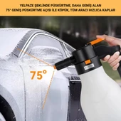 Polham 2 Litre Şarjlı Otomatik Yüksek Basınçlı Araç Yıkama Köpük Püskürtücü El Pompası, Çok Amaçlı Köpük Pompası thumbnail 2