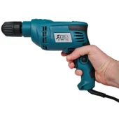 Darbesiz Matkap 550W Otomatik 10mm Mandren Elektronik Hız Ayarlı Sağ Sol Ergonomik Elektrikli Matkap thumbnail 4