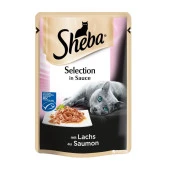 Sheba Pouch Somonlu Yetişkin Kedi Konservesi 85gr - 1