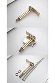OEM Banyo Çanak Lavabo Bataryası Mat Gold Renk Yeni Model 7 Yıl Garantili Ithal thumbnail 3
