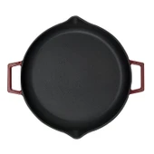 Lava Döküm Yuvarlak Kızartma Tavası Döküm Demir Yekpare Çift Kulplu Çap(Ø)26cm. thumbnail 3