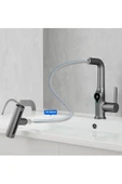 OEM Akıllı Dijital Sıcaklık Led Ekran Banyo Lavabo Bataryası Asansörlü 4 Fonksiyonlu İthal 7 Yıl Garanti thumbnail 2