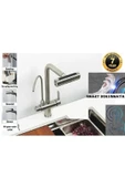 OEM Mutfak Eviye Bataryası Dokunmatik Arıtma Çıkışlı Duş Şelale 3 Fonksiyon Nikel Ithal 7 Yıl Garanti thumbnail 1