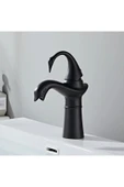 OEM Banyo Lavabo Bataryası Kuğu Model Mat Siyah Renk Yeni Ürün Ithal 7 Yıl Garantili İthal thumbnail 5
