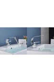 OEM Banyo Lavabo Bataryası Krom Renk Şelale 7 Yıl Garantili İthal Yeni İnce Tasarım. thumbnail 3