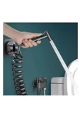OEM Banyo Bide Basınçlı Püskürtücü Taharet Musluğu Klozet Hortumu Antrasit thumbnail 2