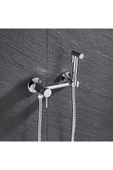 OEM Banyo Tuvalet Bide Basınçlı Püskürtücü Taharet Musluğu Çift Su Girişli Krom İthal 7 Yıl Garantili thumbnail 7