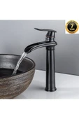 OEM Banyo Çanak Lavabo Bataryası Mat Siyah Bakır Çizgili Renk Yeni Tarz Model 7 Yıl Garantili Ithal thumbnail 1