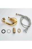 OEM Banyo Lavabo Bataryası Kuğu Model Altın Dore Gold Renk Yeni Ürün Ithal 7 Yıl Garantili İthal thumbnail 8