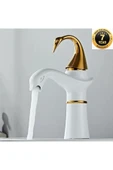 OEM Banyo Lavabo Bataryası Kuğu Model Beyaz / Gold Yeni Ürün Ithal 7 Yıl Garantili İthal thumbnail 1