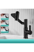 OEM Akıllı Dijital Sıcaklık Led Ekran Banyo Lavabo Bataryası Katlanır İthal Siyah 7 Yıl Garantili - 2