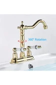 OEM Banyo Lavabo Bataryası Ankastre Altın Dore Gold Renk Yeni Model 7 Yıl Garantili İthal thumbnail 6