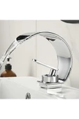 OEM Banyo Lavabo Bataryası Krom Renk Şelale 7 Yıl Garantili İthal Yeni Oval Tasarım. thumbnail 7