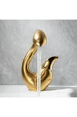 OEM Banyo Lavabo Bataryası Kuğu Model Altın Dore Gold Renk Yeni Ürün Ithal 7 Yıl Garantili İthal thumbnail 7