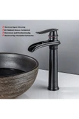 OEM Banyo Çanak Lavabo Bataryası Mat Siyah Bakır Çizgili Renk Yeni Tarz Model 7 Yıl Garantili Ithal thumbnail 2