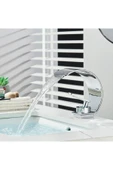 OEM Banyo Lavabo Bataryası Krom Renk Şelale 7 Yıl Garantili İthal Yeni Oval Tasarım. thumbnail 5