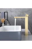 OEM Banyo Çanak Lavabo Bataryası Mat Gold Renk Yeni Tasarım 7 Yıl Garantili Ithal thumbnail 1