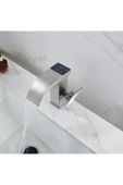 OEM Akıllı Dijital Sıcaklık Led Ekran Banyo Lavabo Bataryası İthal Nikel 7 Yıl Garantili thumbnail 5