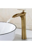 OEM Banyo Çanak Lavabo Bataryası Antik Şelale Renk Yeni Model 7 Yıl Garantili Ithal thumbnail 1