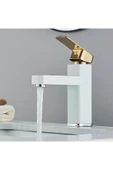 OEM Akıllı Dijital Sıcaklık Led Ekran Banyo Lavabo Bataryası Beyaz Gold İthal 7 Yıl Garantili - 6