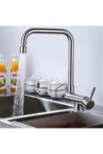 OEM Mutfak Pencere Önü Katlanır Evye Bataryası Mat Siyah İthal Yeni 7 Yıl Garantili - 4
