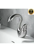 OEM Banyo Lavabo Bataryası Kuğu Model Mat Krom Nikel Renk Yeni Ürün Ithal 7 Yıl Garantili İthal thumbnail 1