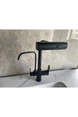 OEM Mutfak Eviye Bataryası Dokunmatik Arıtma Çıkışlı Duş Şelale 3 Fonksiyon Siyah Ithal 7 Yıl Garanti thumbnail 2