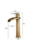 OEM Banyo Çanak Lavabo Bataryası Antik Renk Yeni Tarz Model 7 Yıl Garantili Ithal thumbnail 5