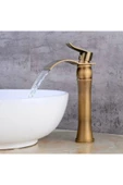 OEM Banyo Çanak Lavabo Bataryası Antik Renk Yeni Şelale Model 7 Yıl Garantili Ithal thumbnail 2