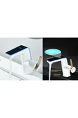 OEM Akıllı Dijital Sıcaklık Led Ekran Banyo Lavabo Bataryası Beyaz Gold 2 Akış Ayarı İthal 7 Yıl Garanti thumbnail 5