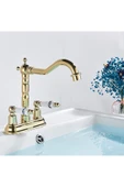 OEM Banyo Lavabo Bataryası Ankastre Altın Dore Gold Renk Yeni Model 7 Yıl Garantili İthal thumbnail 5