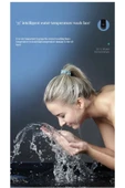 OEM Akıllı Dijital Sıcaklık Led Ekran Banyo Lavabo Bataryası Beyaz Gold İthal 7 Yıl Garantili - 7