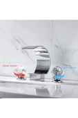 OEM Banyo Lavabo Küvet Jakuzi Bataryası Ankastre Krom Renk Yeni Taşlı Model Şelale 7 Yıl Garantili İthal thumbnail 2