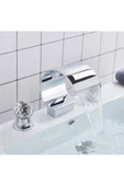 OEM Banyo Lavabo Küvet Jakuzi Bataryası Ankastre Krom Renk Yeni Taşlı Model Şelale 7 Yıl Garantili İthal thumbnail 7
