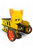 Lapin Deney Atölyesi LAPİNCAR Özel Tasarım Ahşap STEM Robot Yap Bluetooth Destekli DIY Kendin Yap Robot Otto Robot Araba - 2