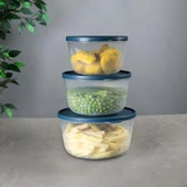 3’lü Yuvarlak Saklama Kabı Seti – Kırılmaz, Çizilmez ve Sızdırmaz thumbnail 6